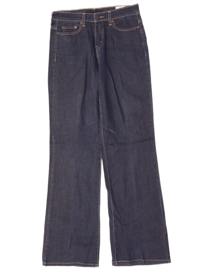 Jeans bootcut da donna LEVI'S US 8 medio W30 L33 cotone blu navy