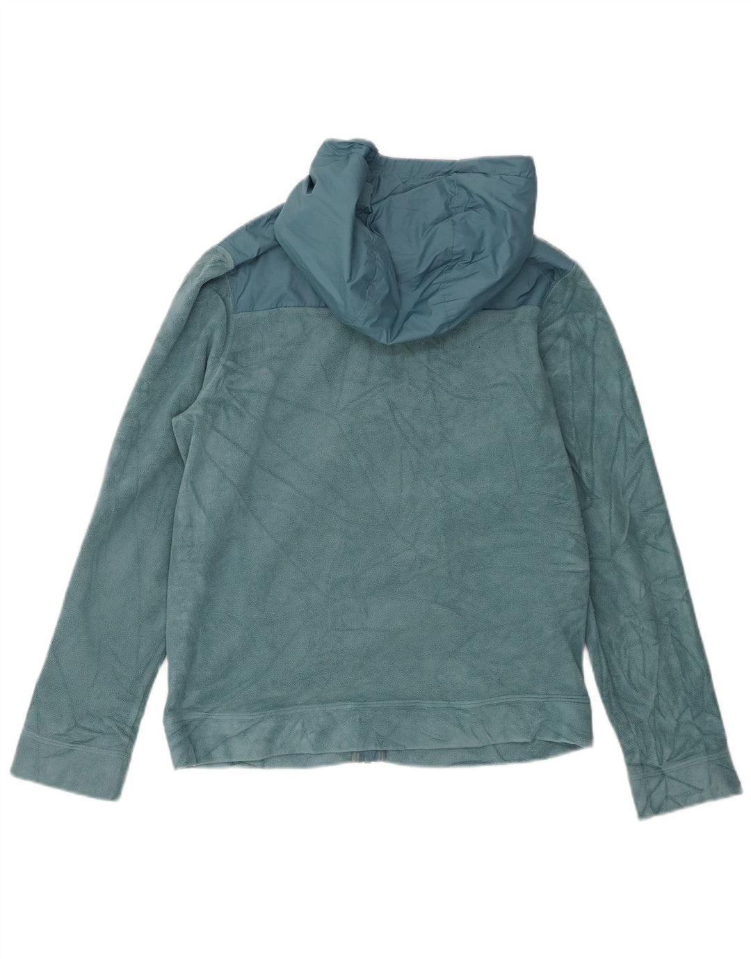 Giacca in pile con cappuccio da donna NIKE UK 18 XL poliestere blu