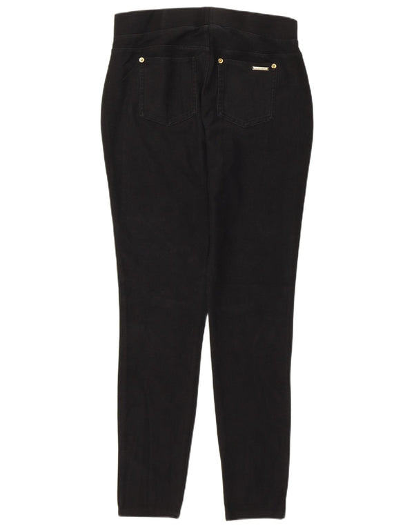 Michael Kors Womens Leggings UK 14 Medium Black Cotton
