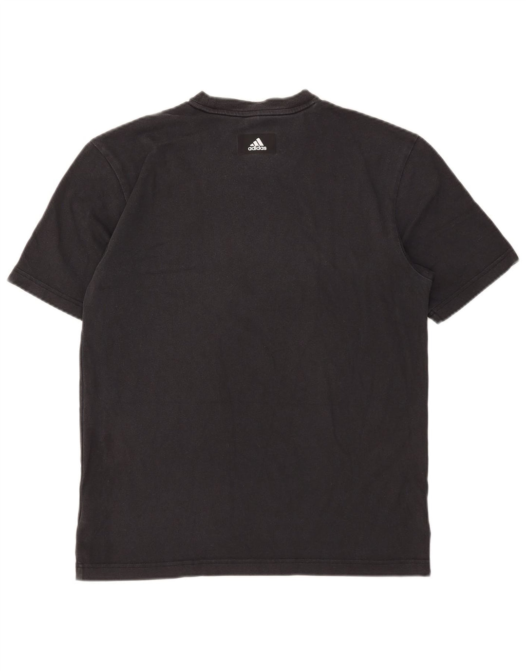 T-shirt grafica da uomo Adidas Top in cotone nero medio