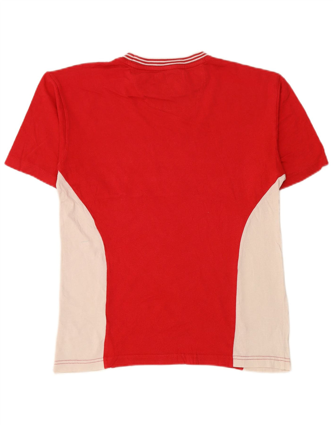 T-shirt grafica da uomo FILA Top Small in cotone color block rosso