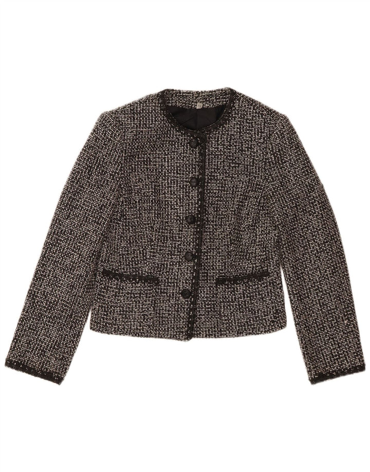 Giacca blazer vintage da donna a 5 bottoni IT 44 media nera