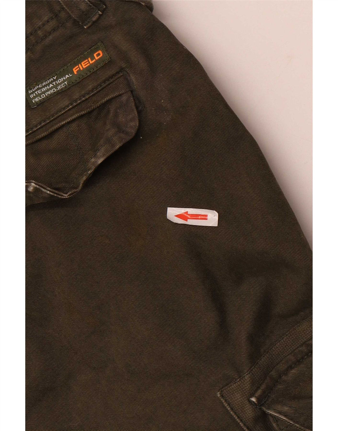 Pantaloncini cargo da uomo Superdry W32 cotone kaki medio