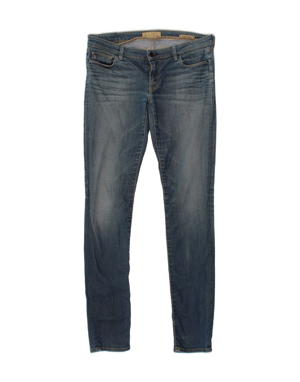 Jeans skinny GUESS da donna a vita bassa W34 L33 cotone blu