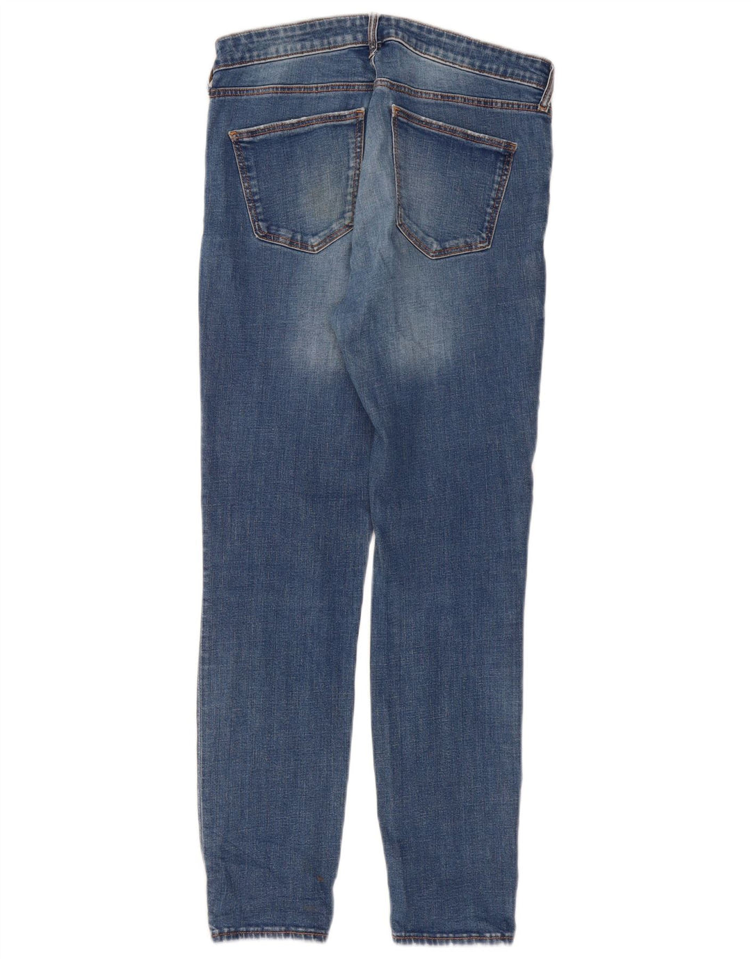 Jeans slim invecchiati ZARA da donna EU 38 piccoli W28 L28 blu