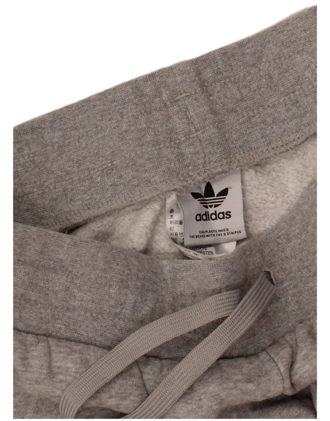 Pantaloni da tuta da donna Adidas Joggers UK 12 Cotone grigio medio