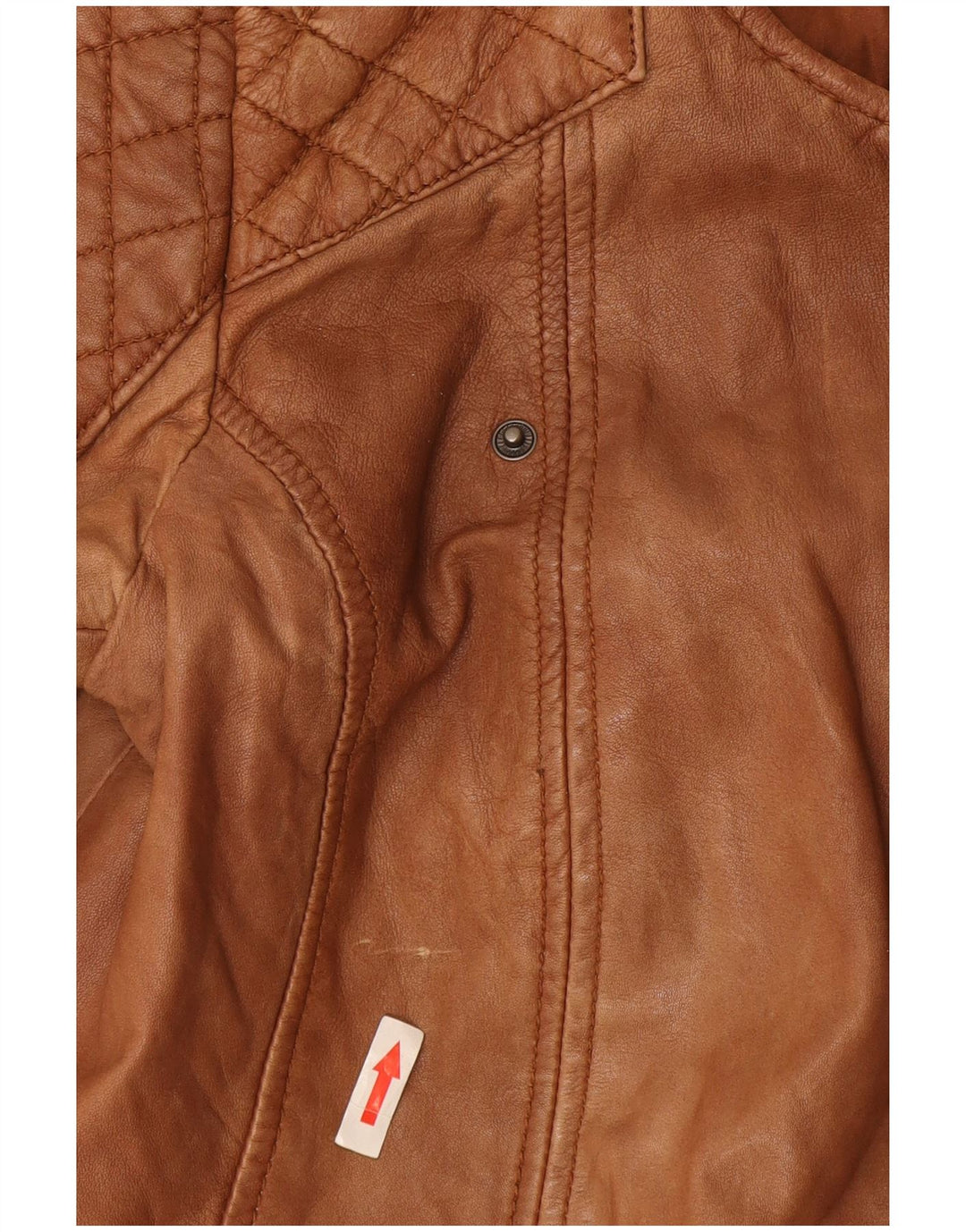 Giacca in pelle da donna Esprit UK 10 piccola in pelle marrone
