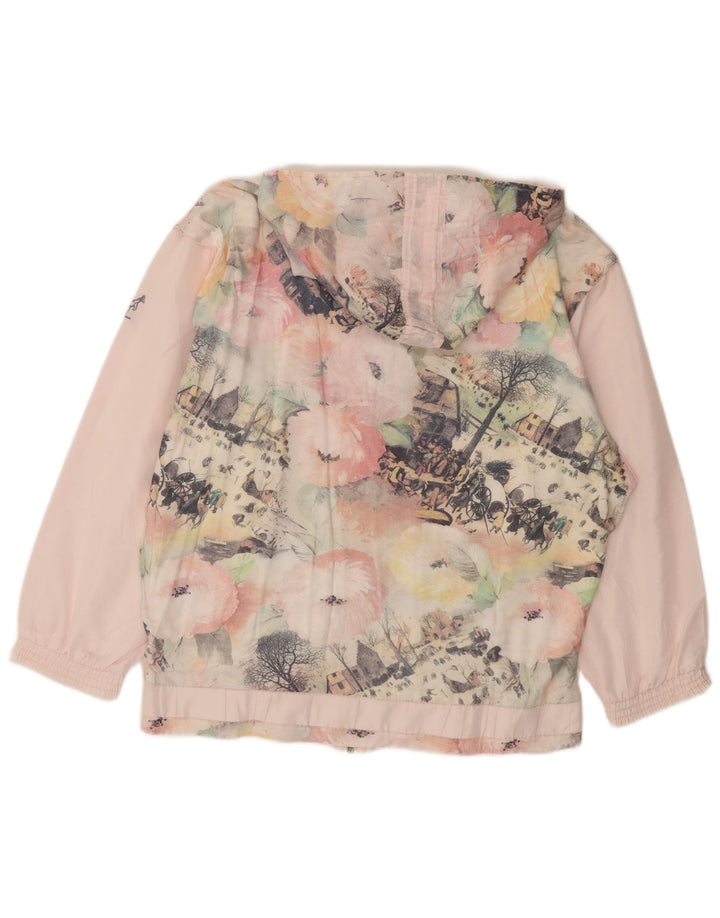 AUSTRALIAN L'ALPINA Giacca antipioggia grafica oversize da donna IT 48 XL Rosa