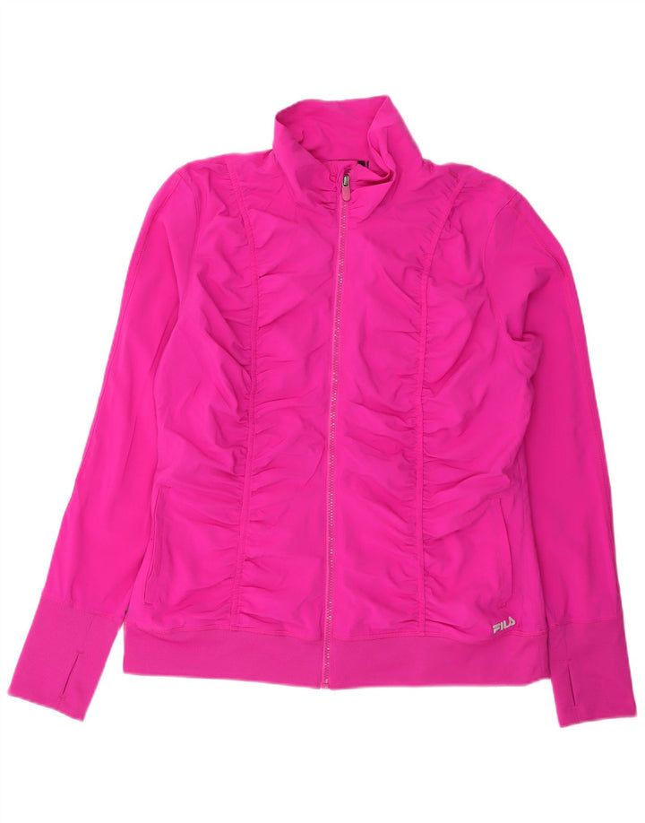 Giacca da ginnastica da donna Fila UK 16 Large Rosa Poliestere