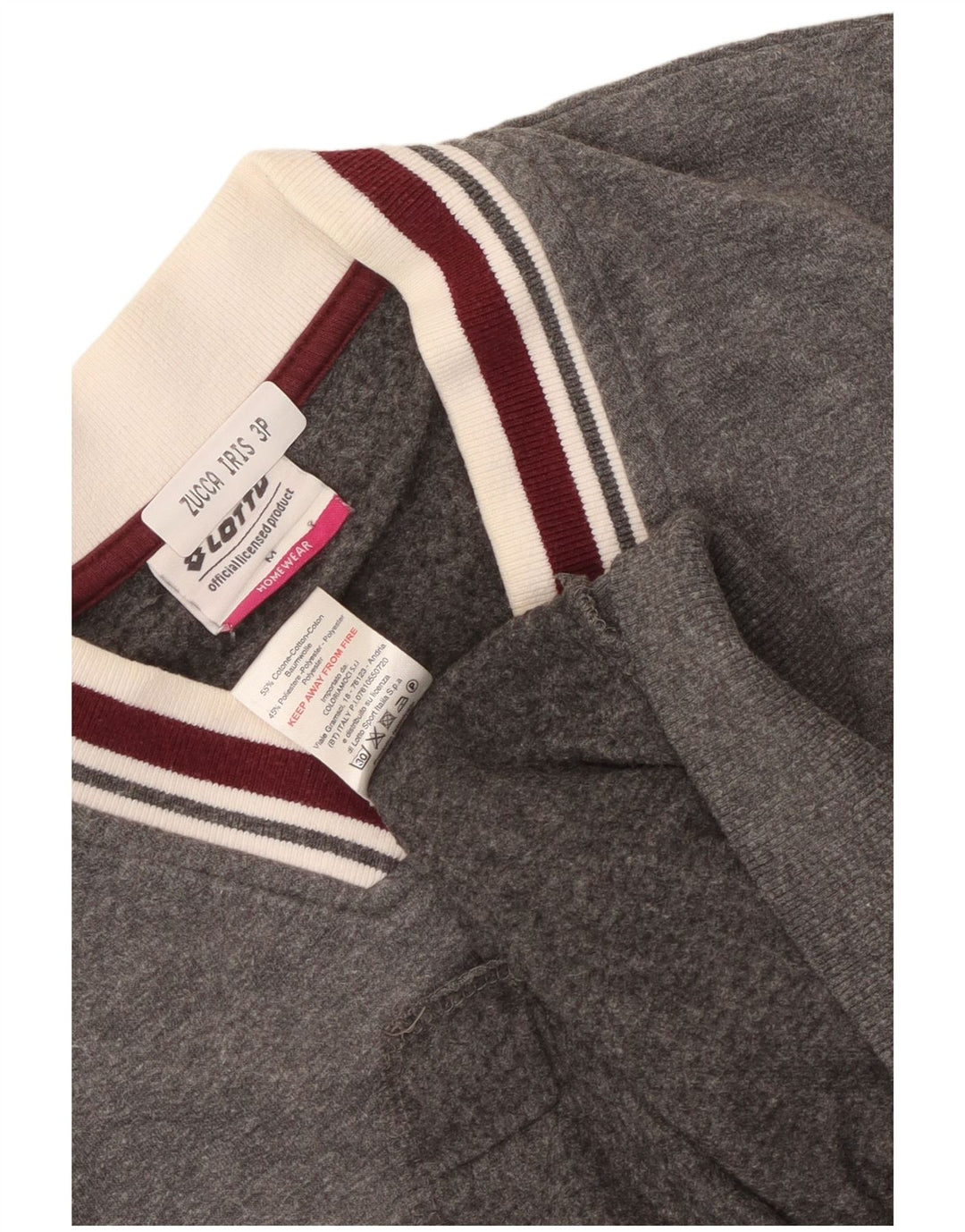 Giacca da tuta da donna Lotto UK 14 Cotone grigio medio