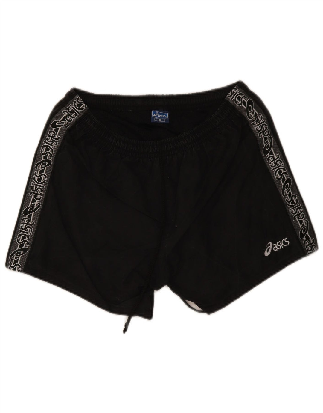 Asics Pantaloncini sportivi grafici da uomo piccoli in poliestere nero