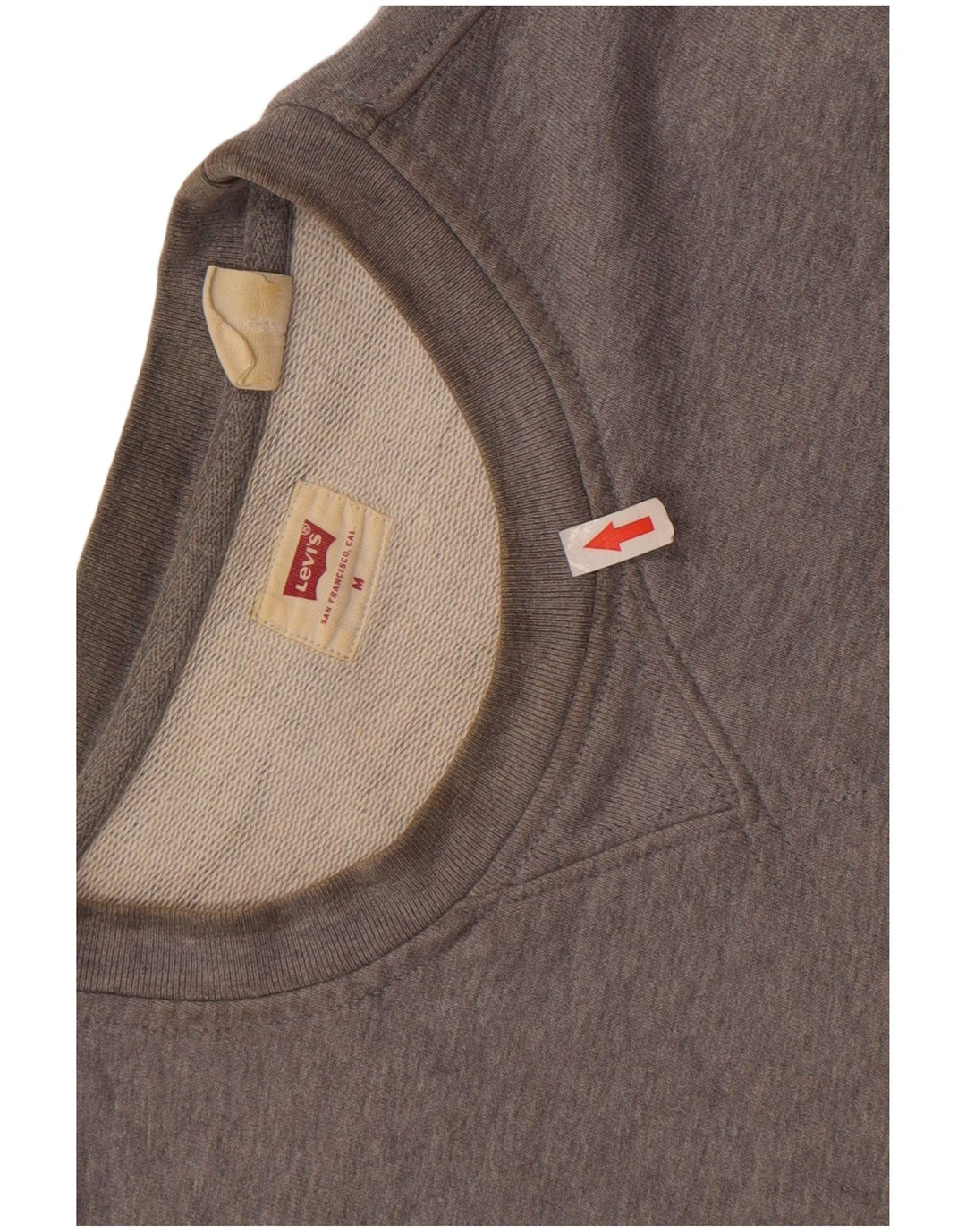 Felpa da uomo Levi's in cotone grigio medio