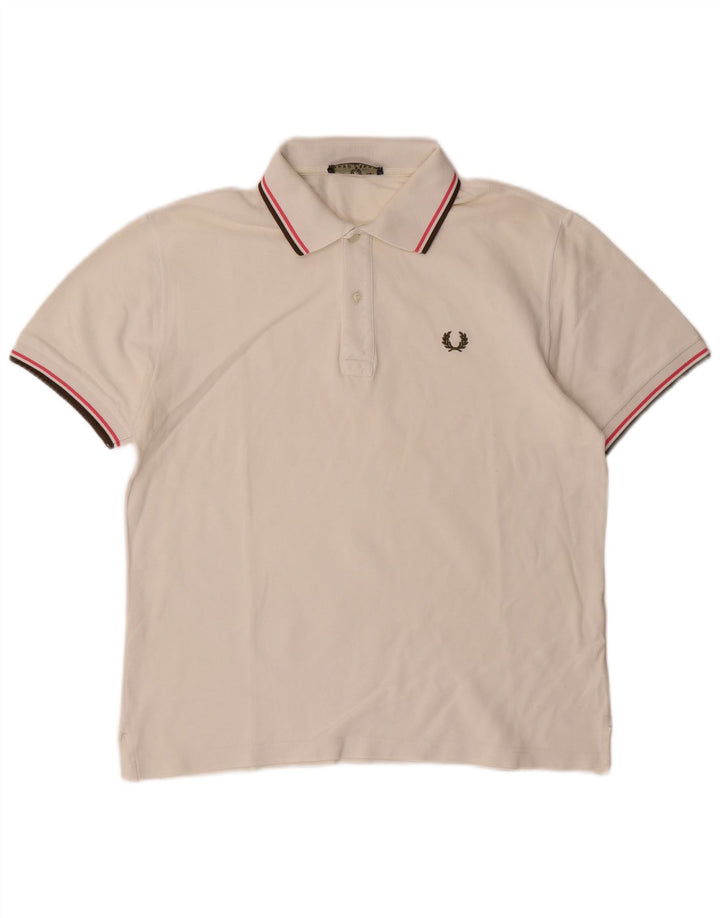 Polo da uomo Fred Perry bianca media
