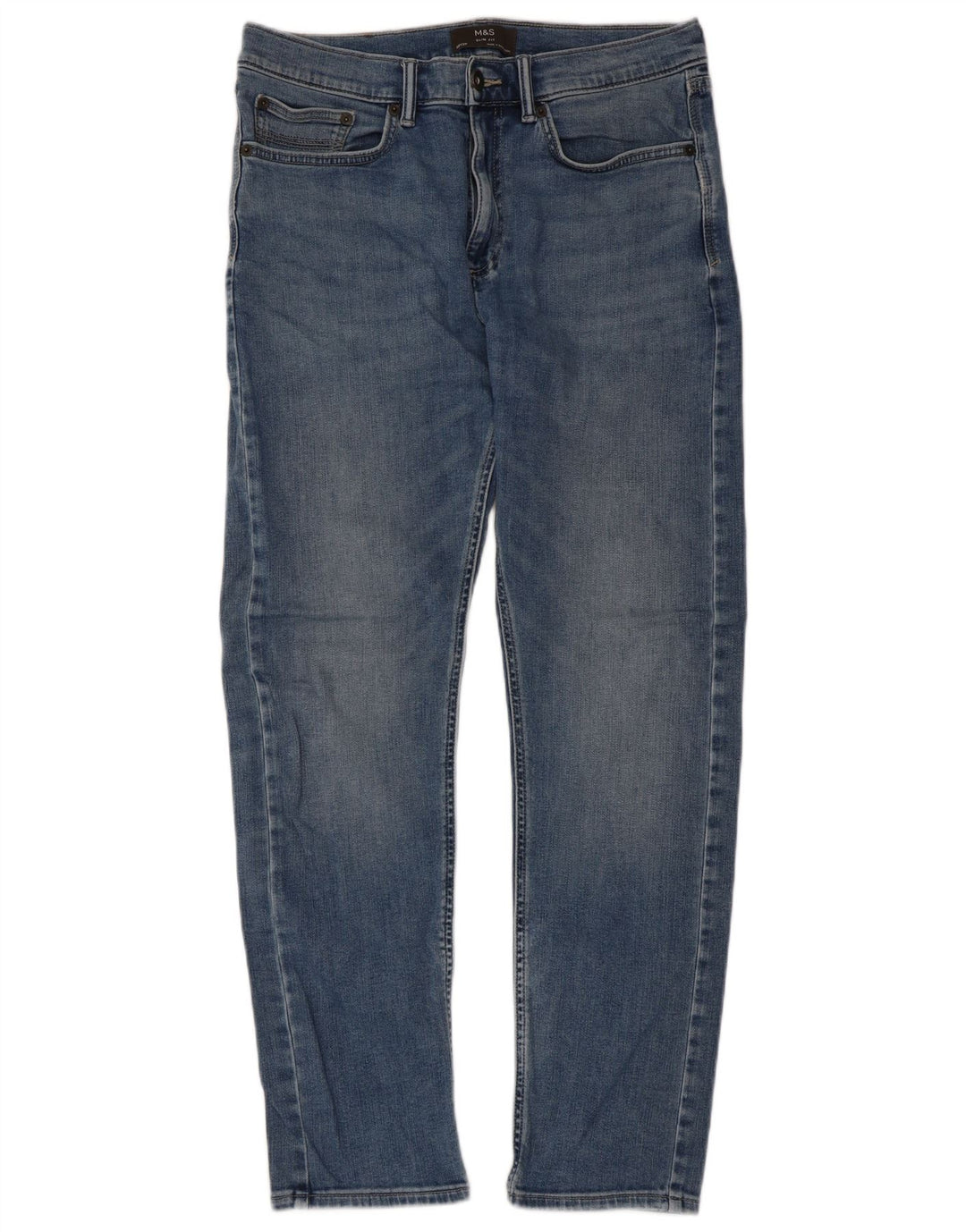 Jeans slim da uomo Marks & Spencer W32 L31 Blu