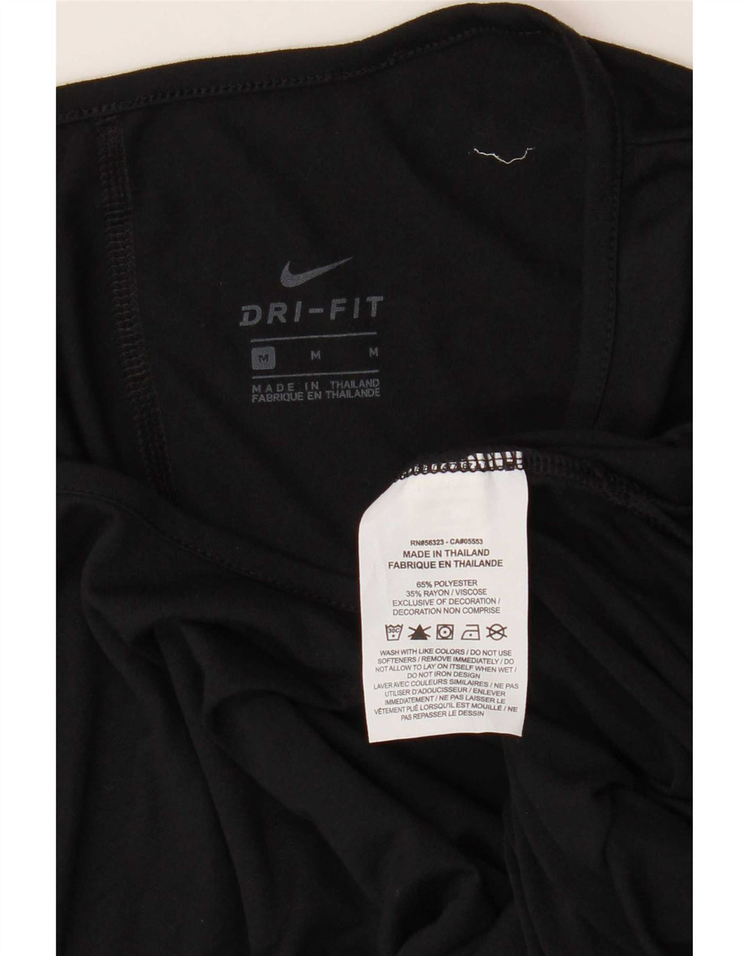 T-shirt oversize da donna Nike Dri Fit UK 14 poliestere nero medio