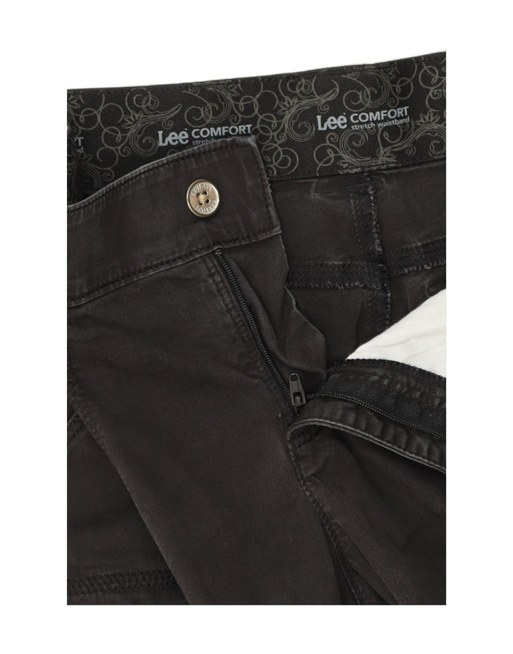 LEE Womens Comfort Fit Chino Shorts W32 Medium Black Vintage Lee and Second-Hand Lee from Messina Hembry 