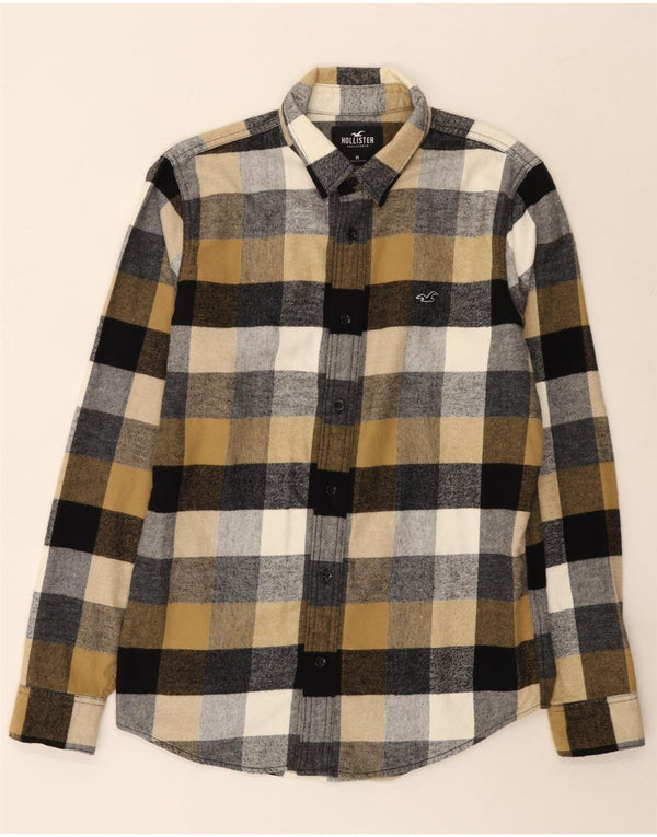 Camicia Hollister da uomo in flanella di cotone a quadri multicolore medio