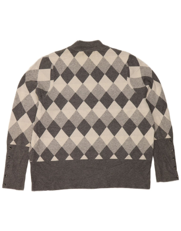 Maglione maglione collo alto da donna Marks & Spencer UK 22 3XL Grigio