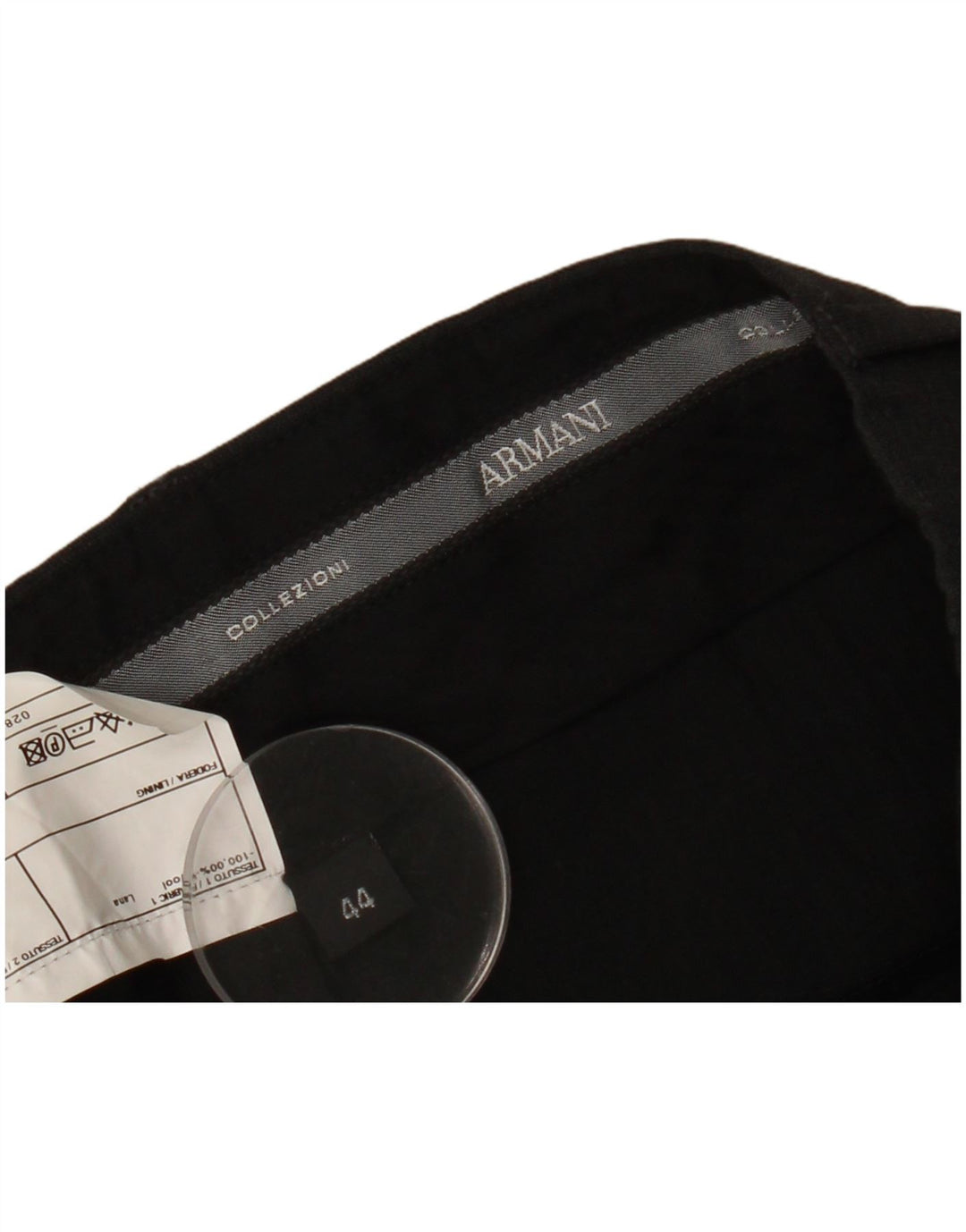 Pantaloni chino dritti da uomo ARMANI IT 44 XS W29 L30 Lana grigia