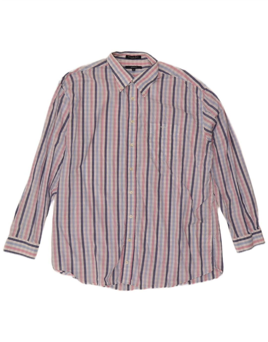 Camicia Gant da uomo vestibilità regolare 2XL in cotone a quadri multicolore