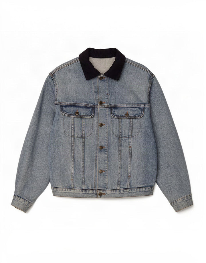 Giacca di jeans vintage da uomo UK 42 XL Blu