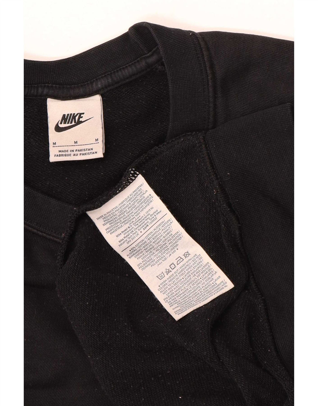Felpa da donna Nike Jumper UK 14 Medium Black Cotton