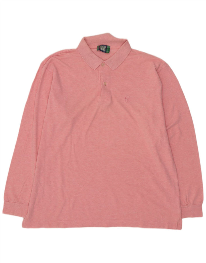 SERGIO TACCHINI Polo da uomo a manica lunga EU 52 Large Rosa