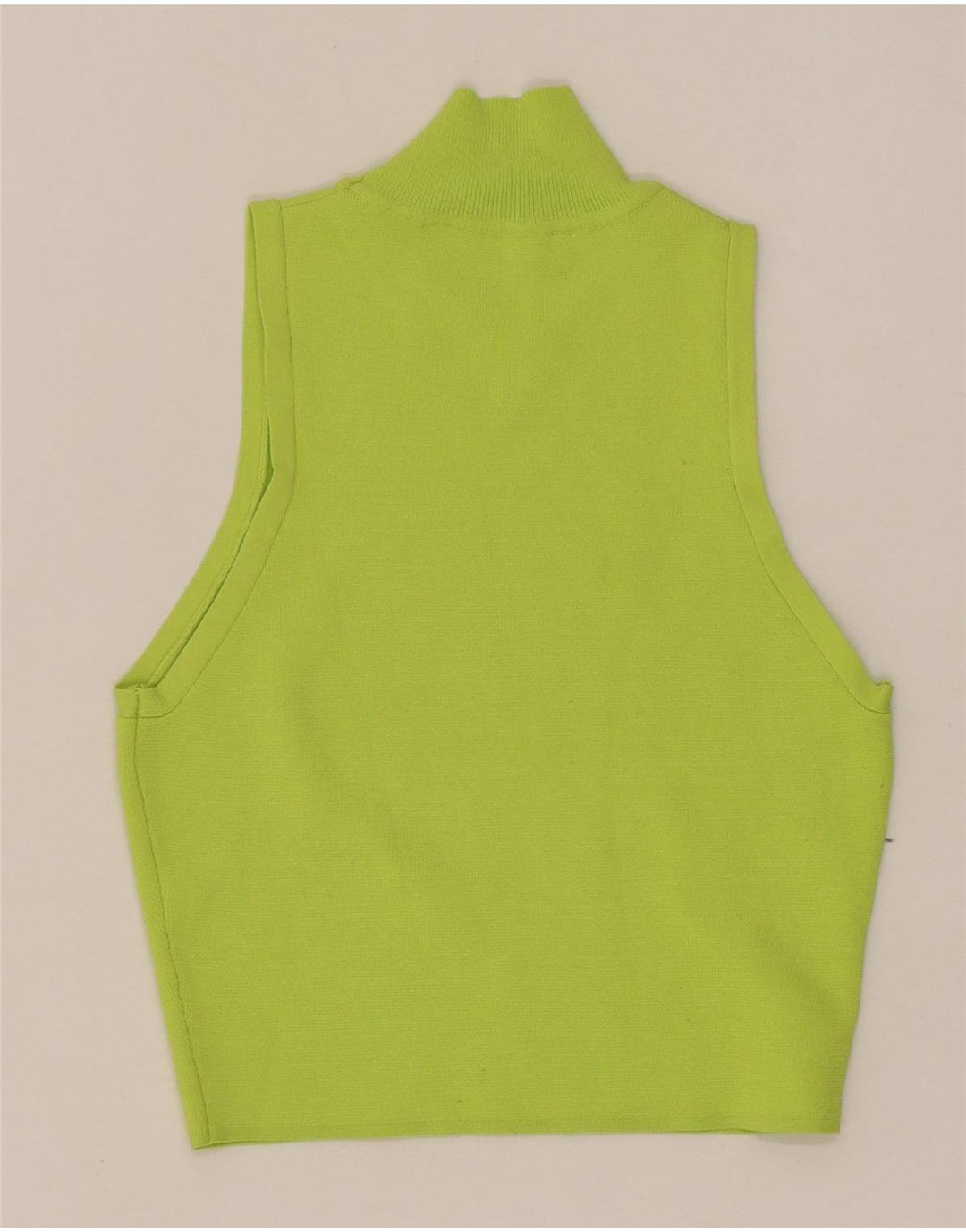 ZARA Womens Crop Vest Tank Top UK 12 Medium Green Viscose Vintage Zara and Second-Hand Zara from Messina Hembry 