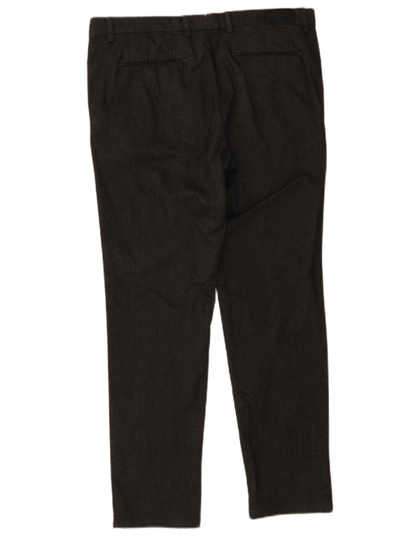 Pantaloni Chino Slim Uomo Trussardi IT 52 XL W36 L31 Cotone Spinato Grigio