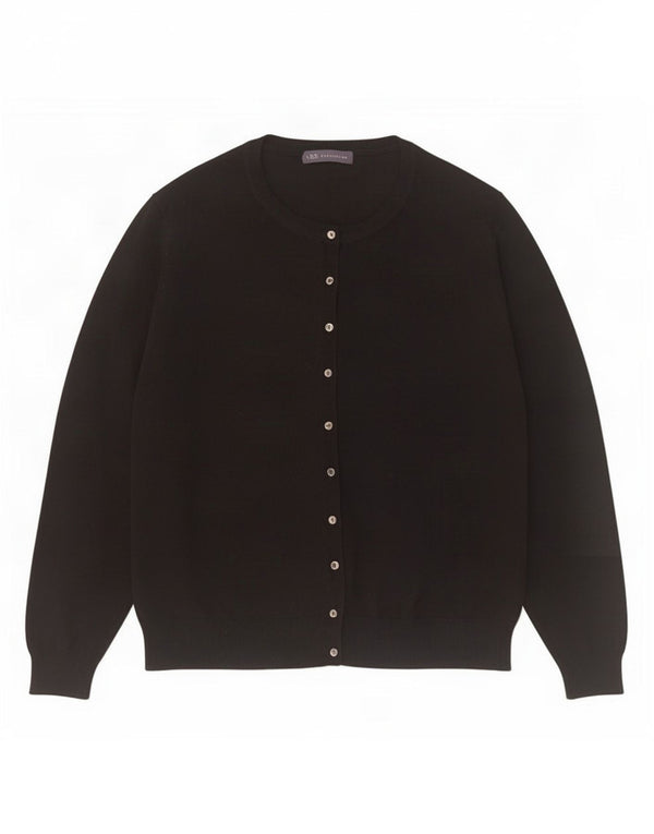 Maglione cardigan da donna Marks & Spencer UK 20 2XL viscosa nera