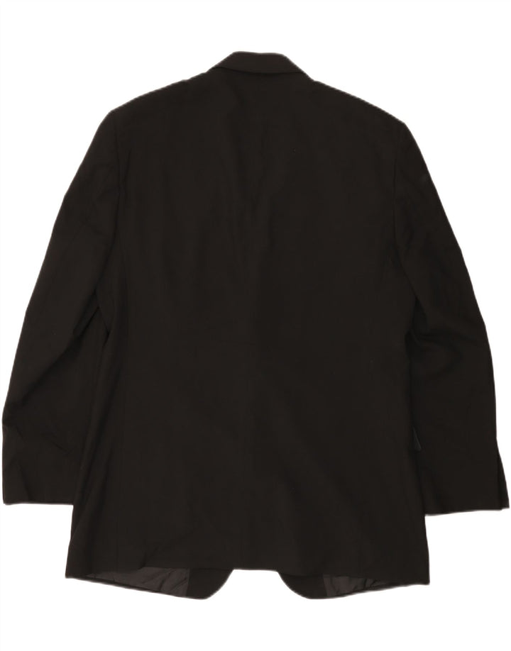 Giacca blazer a 2 bottoni da uomo Marks & Spencer UK 38 poliestere nero medio