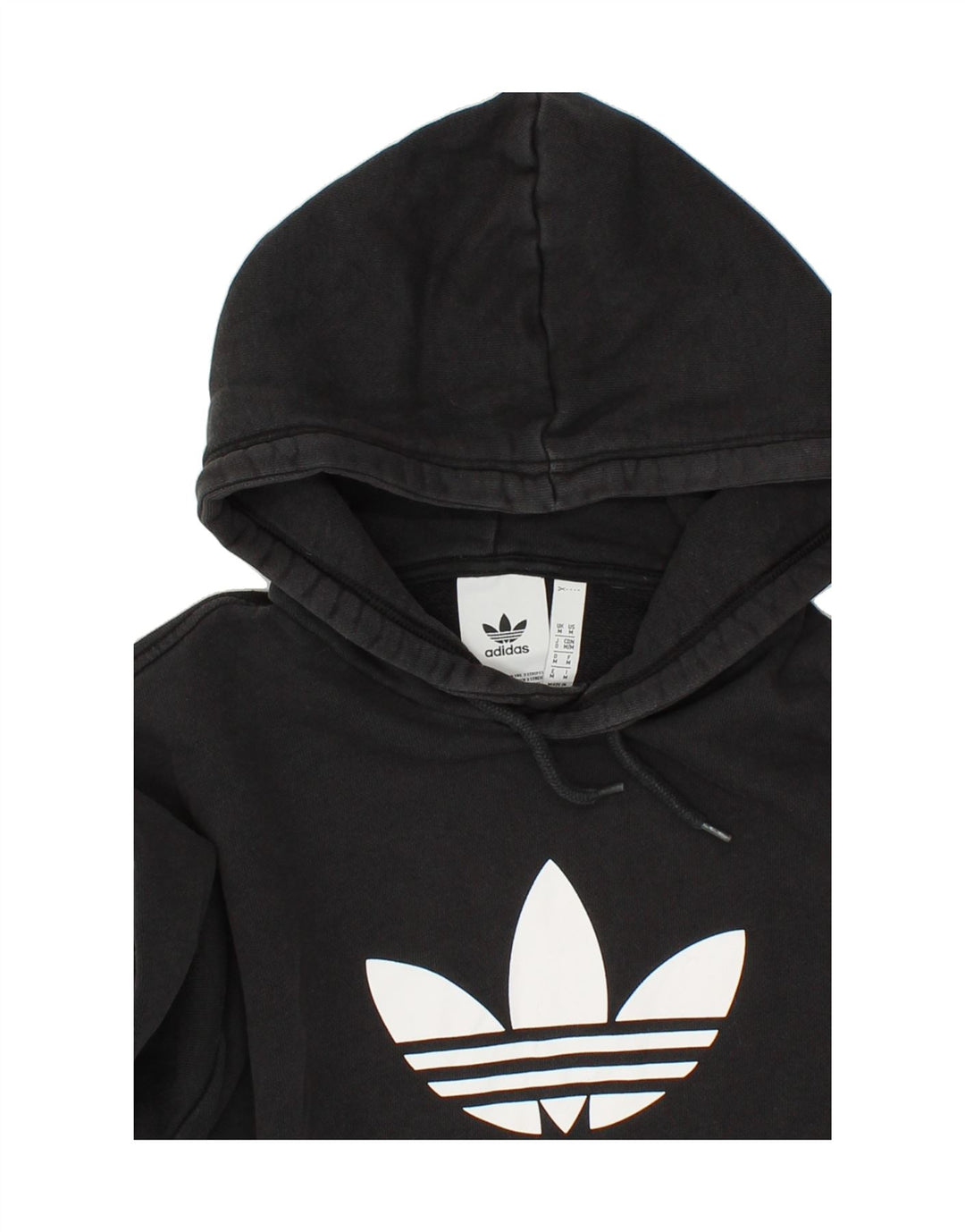 ADIDAS Mens Graphic Hoodie Jumper Medium Black Cotton Vintage Adidas and Second-Hand Adidas from Messina Hembry 