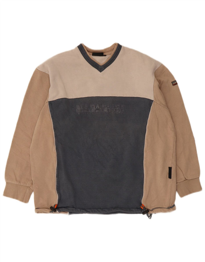 Felpa grafica da uomo Napapijri Jumper XS multicolore Colourblock