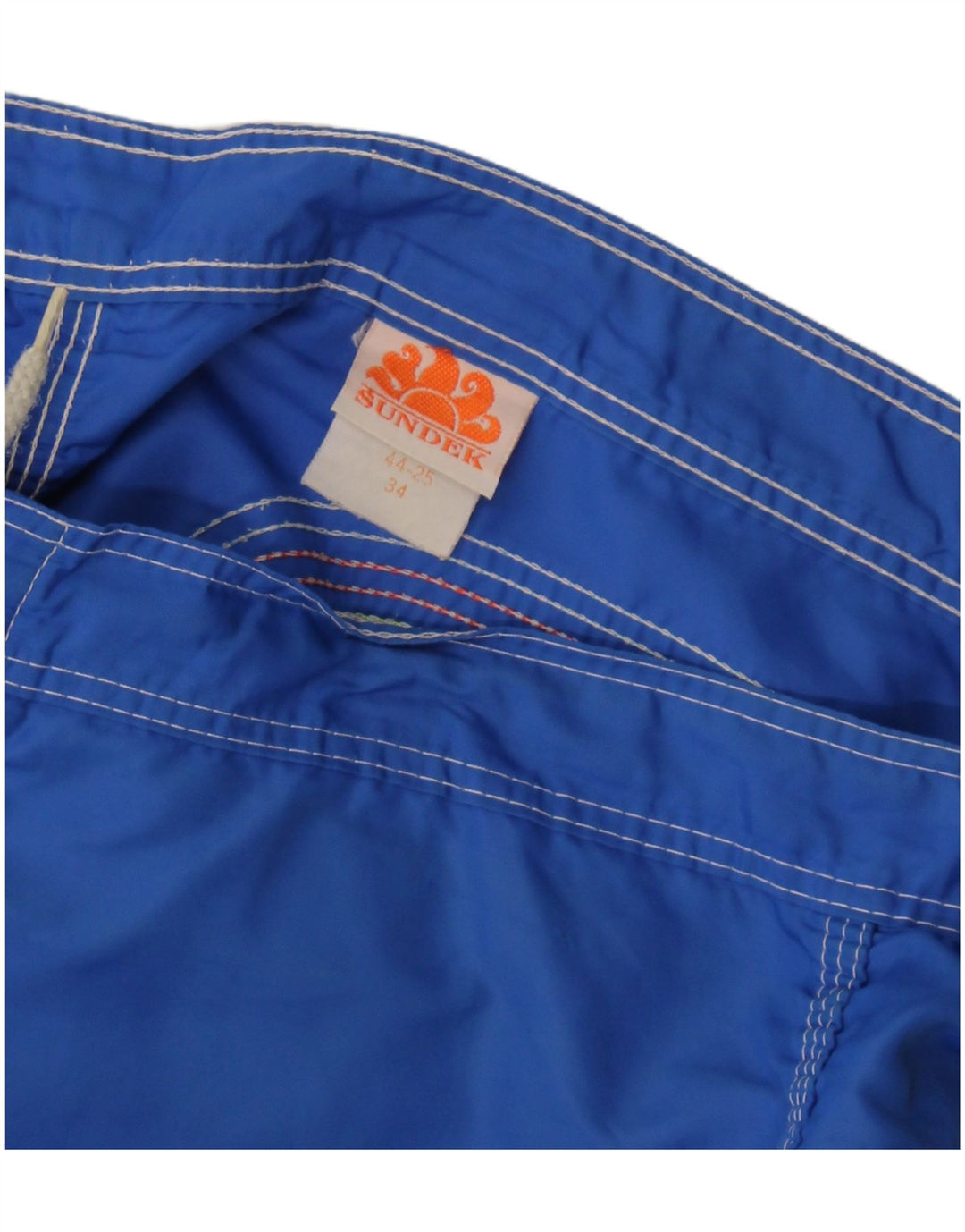 Pantaloncini da bagno da uomo Sundek grandi in nylon blu