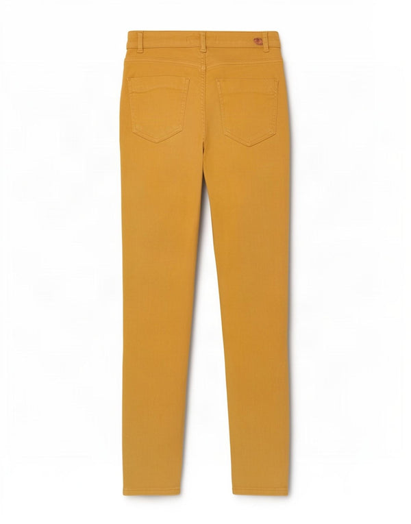Jeans skinny da donna Zara EU 34 2XS W24 L28 Cotone giallo