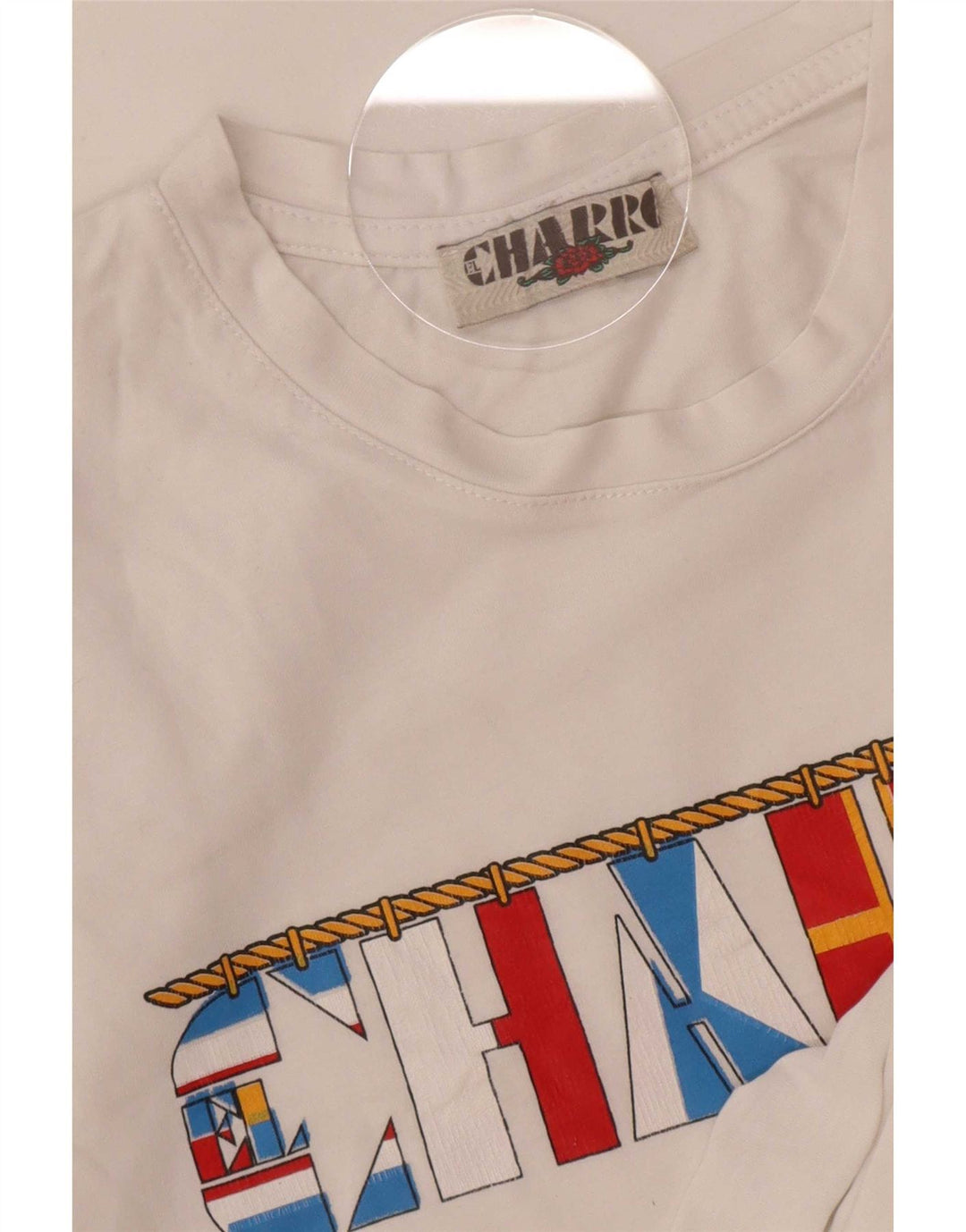 T-shirt grafica da uomo Charro Top bianco medio