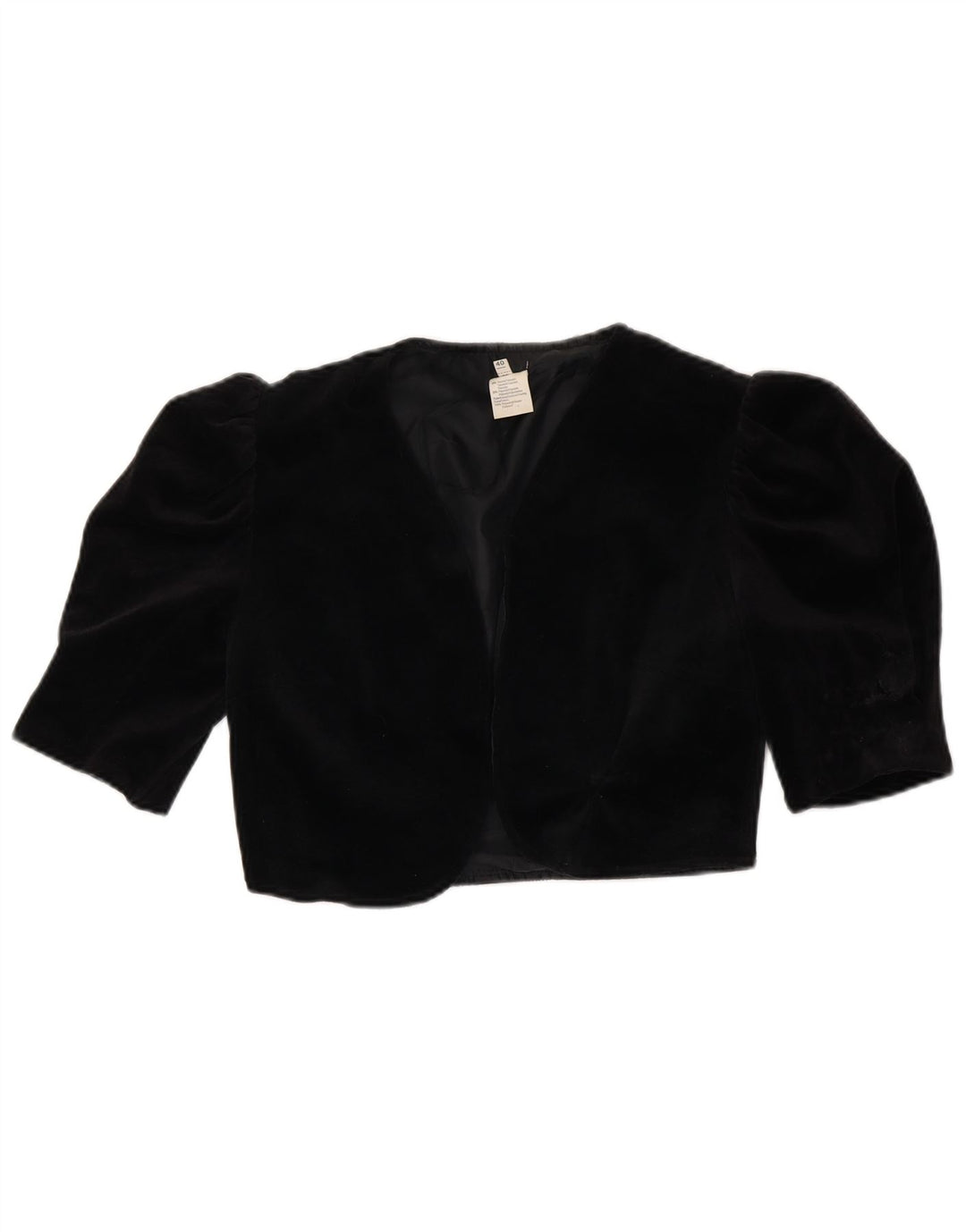 Giacca Bolero Donna VINTAGE IT 40 Small Triacetato Nero