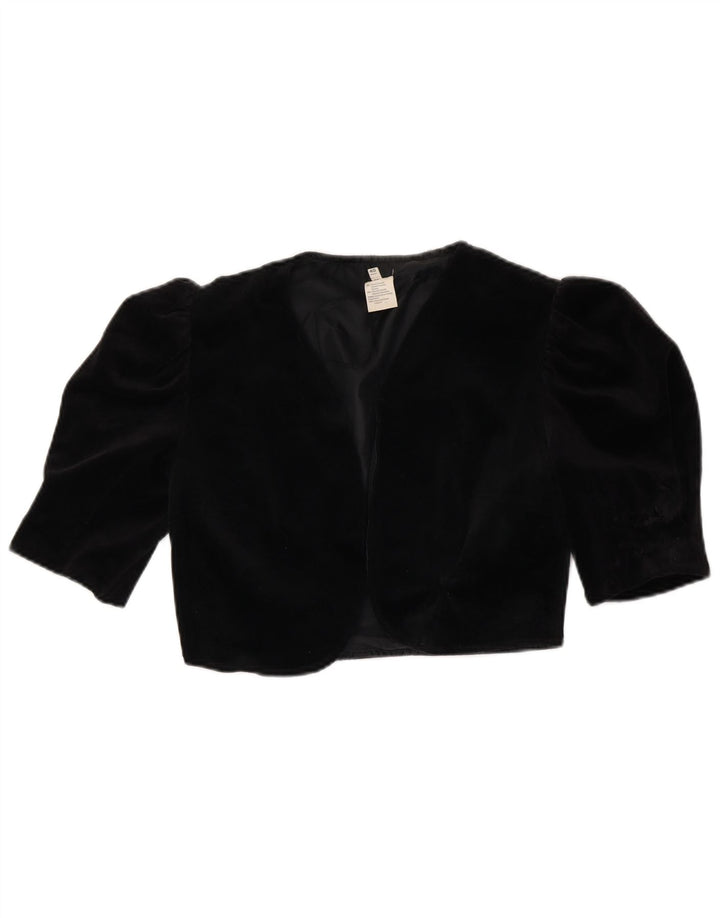 Giacca Bolero Donna VINTAGE IT 40 Small Triacetato Nero