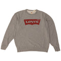 Felpa grafica da uomo Levi's, maglione grigio medio chiazzato