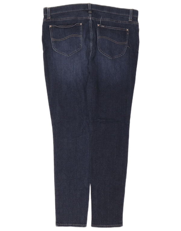 Jeans skinny Lee da donna a vita media slim fit US 16 2XL W38 L32 cotone blu