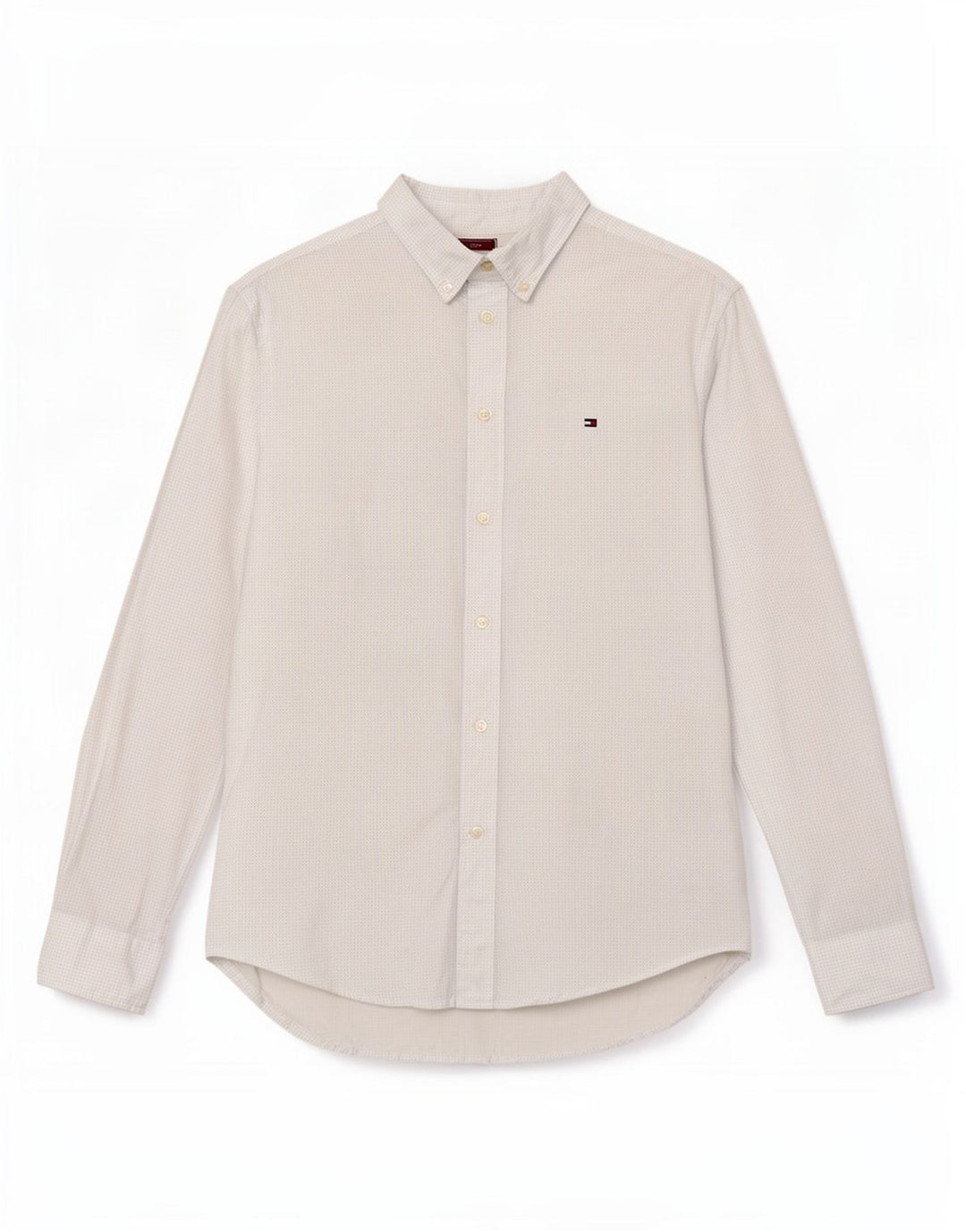 Camicia da uomo Tommy Hilfiger in cotone maculato blu medio