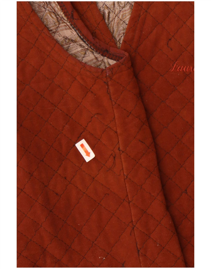 Gilet vintage da uomo piccolo marrone