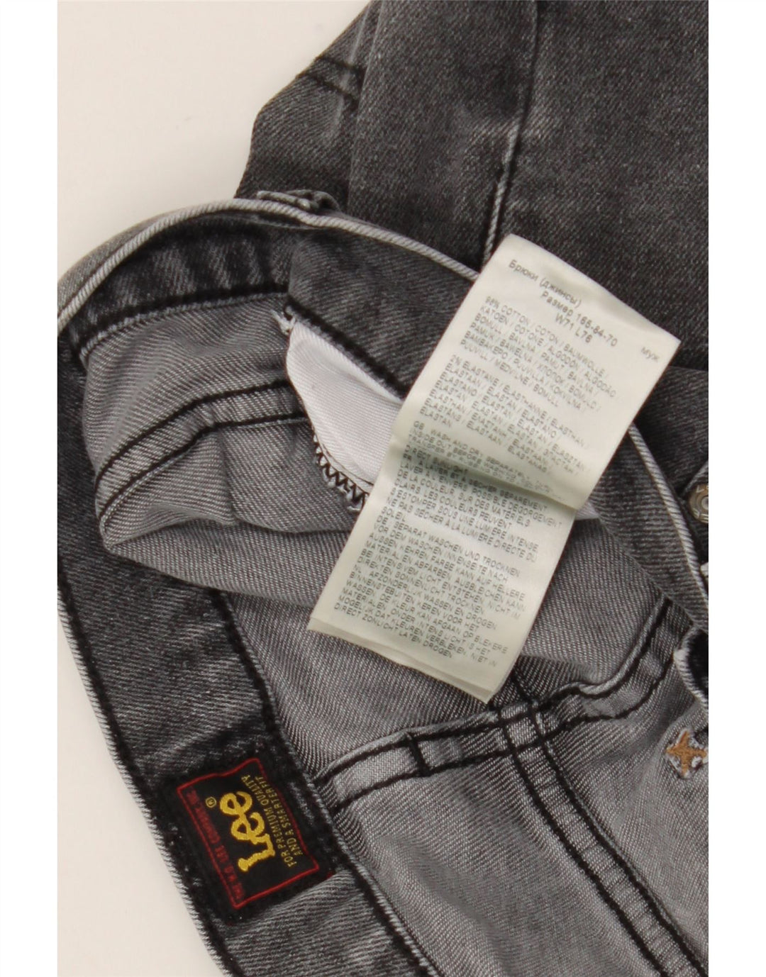 Jeans Lee Luke Slim da uomo W28 L30 in cotone grigio