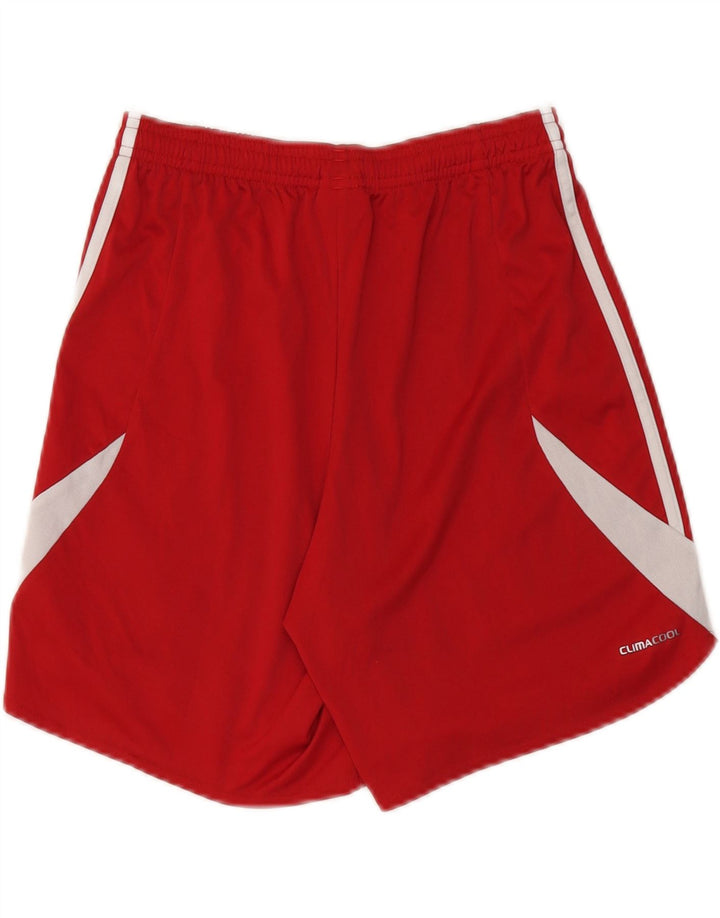 Pantaloncini sportivi Adidas Climacool da uomo piccoli in poliestere color block rosso