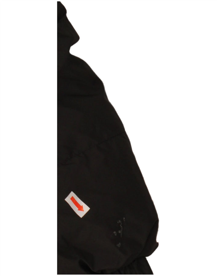 Giacca imbottita con cappuccio corta da donna Superdry UK 16 grande poliestere nero