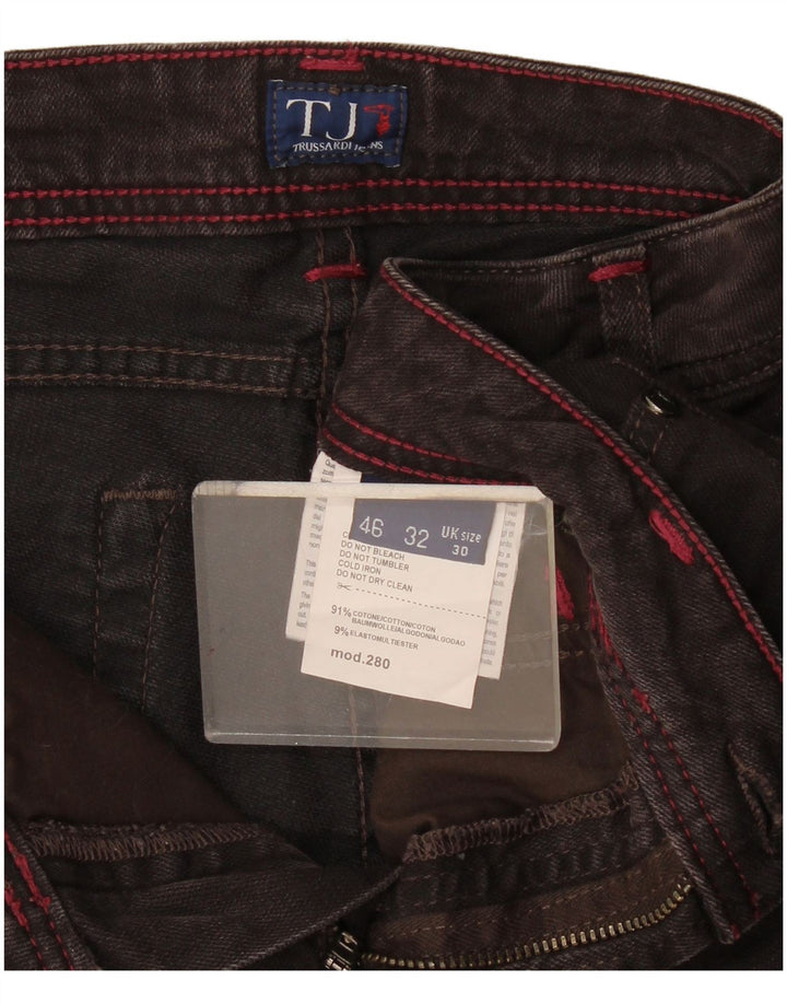 Jeans Slim Donna Trussardi W30 L33 Cotone Marrone