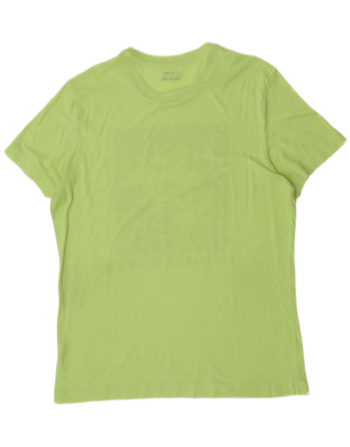 T-shirt grafica da uomo Lotto Top XL verde poliestere