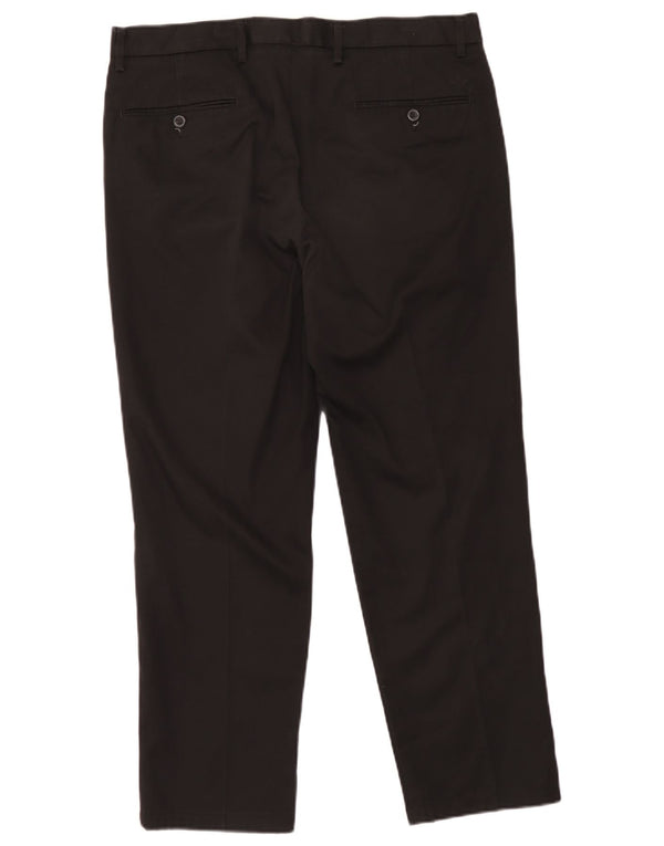 Dockers Mens Signature Slim Fit Chino Trousers W36 L29 Black Cotton