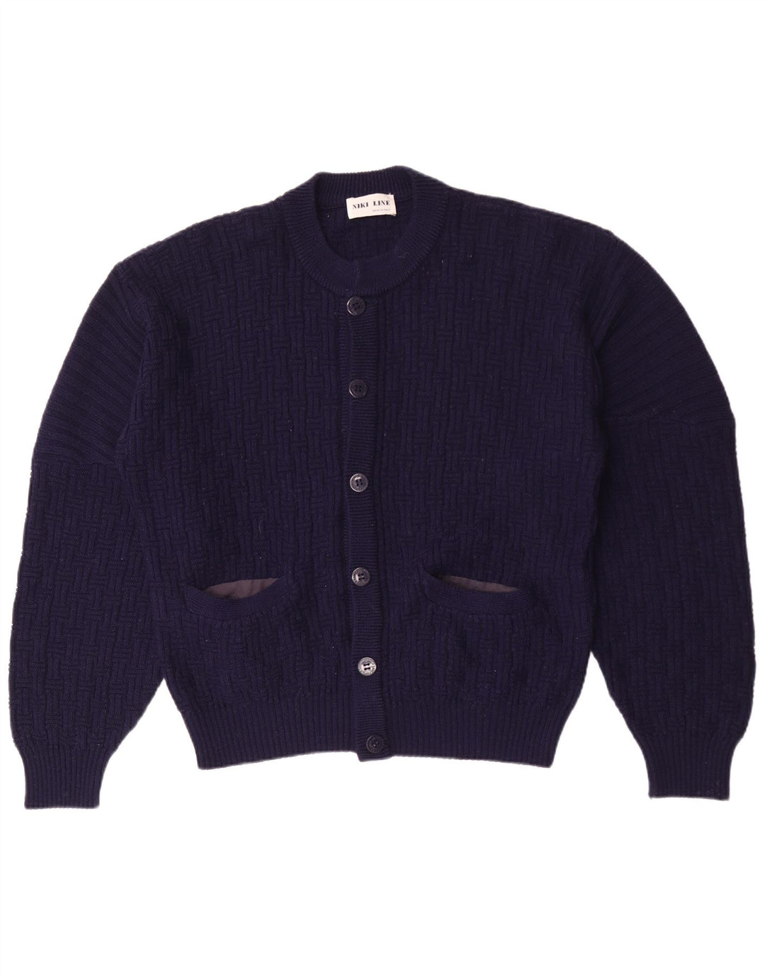 Maglione cardigan da uomo Niki Line grande blu navy