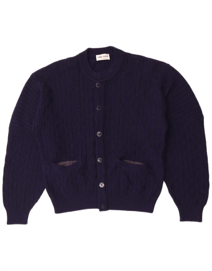 Maglione cardigan da uomo Niki Line grande blu navy